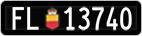 License plate of Liechtenstein, Cars