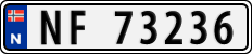 License plate of Norway, Cars