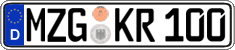 German license plate, Regular plates