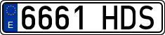 License plates of Spain, Ordinary (2000)