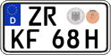 German license plate, Plates for oldtimers (type 
