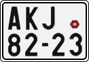 License plate of the Czech Republic, Motorcycles (1960)