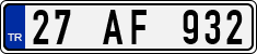 License plate of Turkey, Regular plates