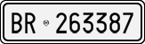 License plate of Italy, Cars (1927 year series)
