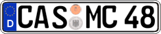 German license plate, Regular plates