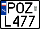License plates of Poland, Regular car plates