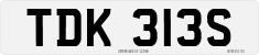 License plate of the United Kingdom, 1963 year system