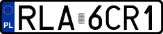 License plates of Poland, Regular car plates