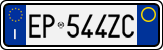 License plate of Italy, Cars (1994 year series)