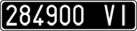 License plate of Italy, Cars (1927 year series)