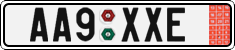 License plate of the Czech Republic, Export transit plates