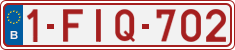License plate of Belgium, Regular plates (2010)