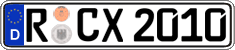 German license plate, Regular plates