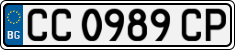 License plate of Bulgaria, Cars