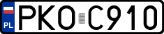 License plates of Poland, Regular car plates