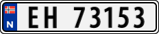 License plate of Norway, Cars