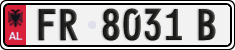License plate of Albania, Cars (1993)