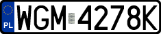 License plates of Poland, Regular car plates