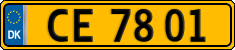 License plate of Denmark, Commercial vehicles