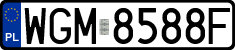 License plates of Poland, Regular car plates