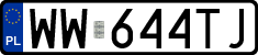 License plates of Poland, Regular car plates