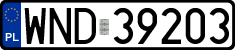 License plates of Poland, Regular car plates