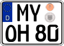 German license plate, Regular plates
