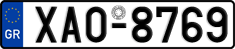 License plate of Greece, Cars