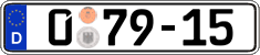 German license plate, Diplomatic