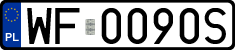 License plates of Poland, Regular car plates