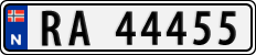License plate of Norway, Cars