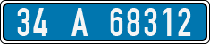 License plate of Turkey, Police