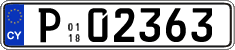 License plate of Cyprus, Trailers
