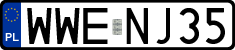 License plates of Poland, Regular car plates