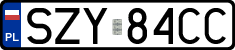 License plates of Poland, Regular car plates