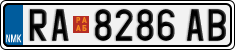 License plate of North Macedonia, Regular plates (2012)