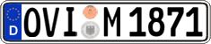 German license plate, Regular plates