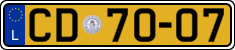 License plate of Luxembourg, Diplomatic