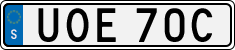 License plate of Sweden, Regular plates