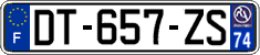 French license plate, SIV (ordinary)