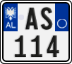 License plate of Albania, Motorcycles (2011)