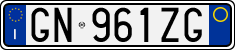 License plate of Italy, Cars (1994 year series)