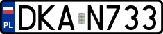 License plates of Poland, Regular car plates