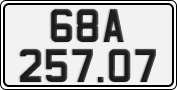 License plate of Vietnam, Cars