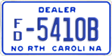North Carolina, Dealer (A/D-12345(6))