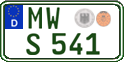 German license plate, Regular plates