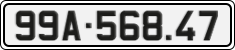 License plate of Vietnam, Cars