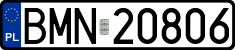License plates of Poland, Regular car plates