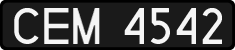 License plates of Poland, 1976 year system