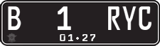 License plate of Indonesia, Regular plates